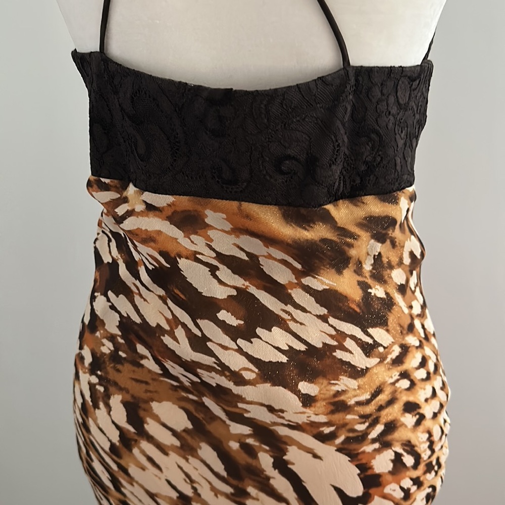 Leopard Print Mesh Hanging From A Gorgeous Lace T… - image 3